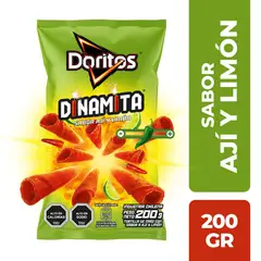 DORITOS - Snack Doritos Dinamita Sabor Ají y Limón 200 g