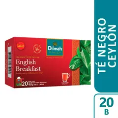DILMAH - Té Ceylan English Breakfast Dilmah 20 Un