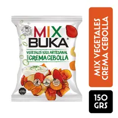 BUKA - Snack Mix Vegetales Sabor Crema Cebolla Buka 150 g