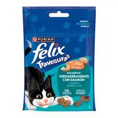 FELIX - Snack Bocaditos de Salmón para Gatos Adulto Felix 40 g