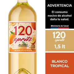 120 - Cóctel de Vino 120 Spritz Blanco Tropical 6° 1.5 L