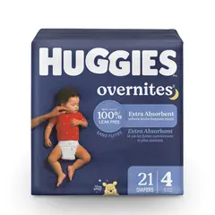 HUGGIES - Pañales Desechables Overnites Extra Absorbentes XG Huggies 21 un