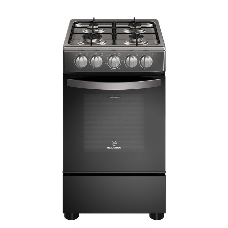 Cocina Gas 4 Platos Fm4Ip Negra Mademsa