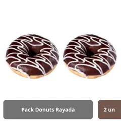 TOTTUS - Pack Donuts Chocolate Rayada 90 gr Tottus 2 un