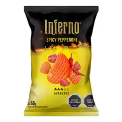 INFERNO - Papas Fritas Spicy Pepperoni Inferno 68 gr