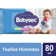 BABYSEC - Toallas Húmedas con Aloe Vera Ultra Fresh Babysec 80 un