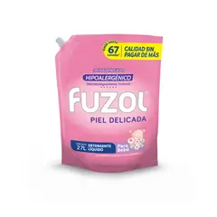 FUZOL - Detergente Líquido Hipoalergénico Piel Delicada Fuzol 2.7 lt