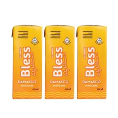 BLESS - Tripack Jugo Prensado Bless Damasco y Manzana 3 x 200 ml