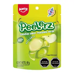 AMOS - Gomitas Peelerz Sabor Manzana Verde Amos 80 g