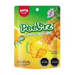 AMOS - Gomitas Peelerz Sabor Piña Amos 80 g
