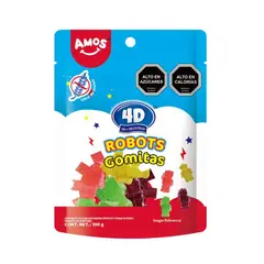 AMOS - Gomitas Robots Frutales Amos 100 g