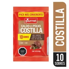 GOURMET - Caldo en Polvo Sabor Costilla Gourmet 10 Un