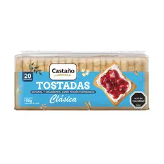 CASTAÑO - Tostadas Clásicas Natural y Crujientes Castaño 150 gr