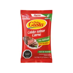 DOÑA GUSTA - Caldo en Polvo Doña Gusta Sabor Carne 6 Un