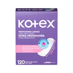 KOTEX - Protectores Diarios Largos Extra Protección Kotex 120 un