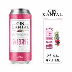 KANTAL - Cóctel Gin Berries Kantal Lata 7° 470 ml
