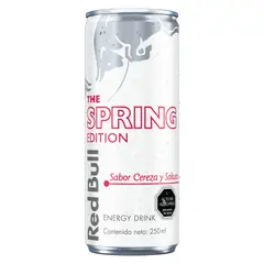 RED BULL - Bebida Energética Red Bull Sabor Cereza y Sakura Lata 250 ml