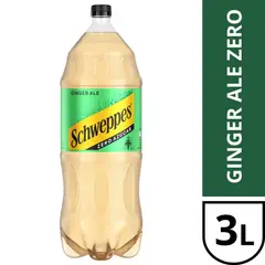 SCHWEPPES - Bebida Ginger Ale Zero Schweppes Desechable 3 L