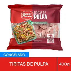 SUPER CERDO - Tiritas de Pulpa de Cerdo Congeladas Super Cerdo 400 gr
