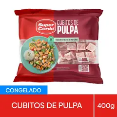 SUPER CERDO - Cubitos de Pulpa de Cerdo Congelados Super Cerdo 400 gr