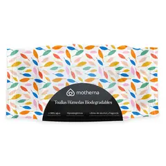 MOTHERNA - Toallitas Húmedas Biodegradables Diseño Hojas Motherna 60 un