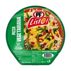 PF LISTO - Pizza Individual Vegetariana PF Listo 250 gr