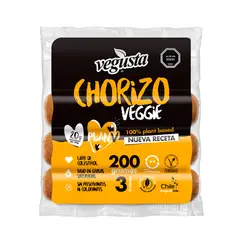 VEGUSTA - Chorizo Vegetal Veggie Vegusta 200 gr