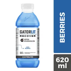 GATORLIT - Bebida Isotónica Gatorlit Sabor Berries 620 ml