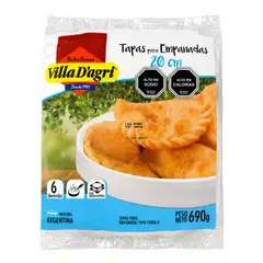 VILLA D'AGRI - Masa para Empanadas Villa D'agri 6 un