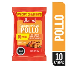 GOURMET - Caldo en Polvo Sabor Pollo Gourmet 10 un